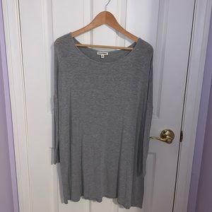 Zenana Premium Slouchy Grey Tunic/Shirt